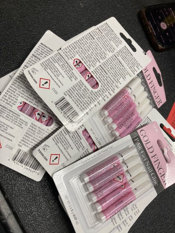 View 2 of  ** pack 0of ***6**Goldfinger Professional Nail Glue - Super Strong, Fast-Drying, Long-Lasting, Easy Application, Perfect for Acrylic & Press-On Nails, Quick Repair, Pack of 5