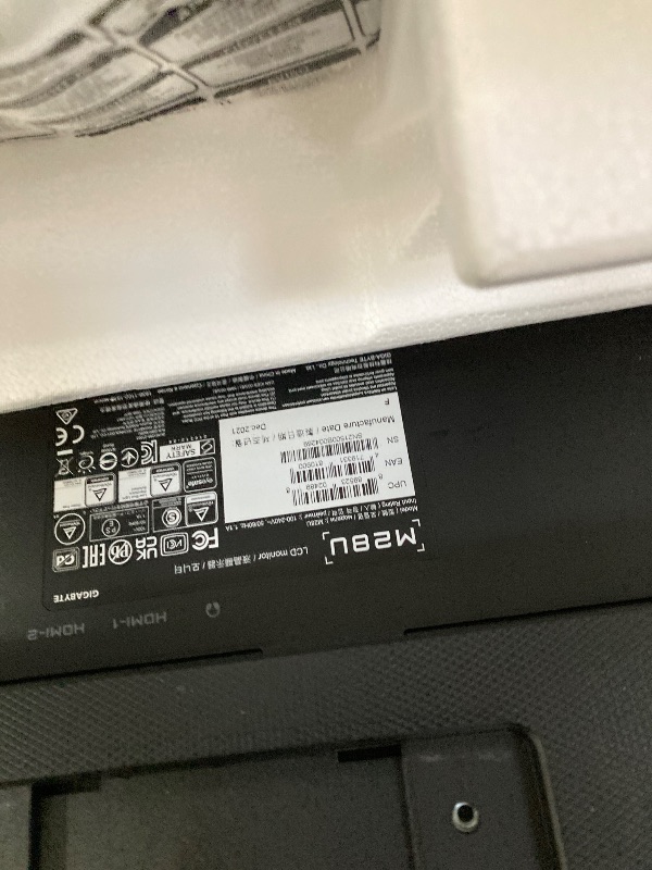 Photo 1 of ***Selling for parts only*** GIGABYTE M28U-SA-R 28" 144Hz 2160P UHD-KVM Gaming Monitor (3840x2160 4k SS IPS Display/1ms (GTG) RT/94% DCI-P3/HDR Ready/FreeSync Premium Pro/1x DisplayPort 1.4/2x HDMI 2.1/1x USB Type-C) (RENEWED)