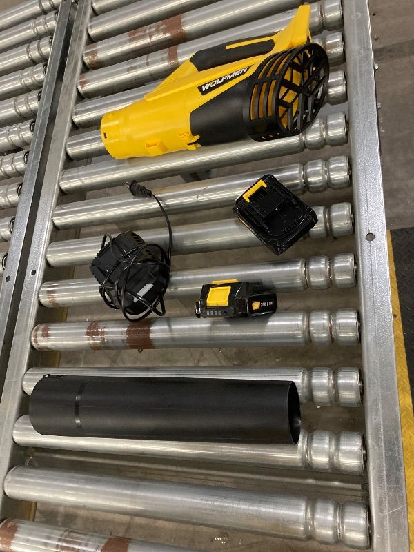 View 3 of **PARTS ONLY***Leaf Blower, Electric Cordless Leaf Blower with 2 Batteries and Charger, 2 Speed Mode, Lightweight Leaf Blowers for Blowing Leaves, Lawn Care, Patio Cleaning and Dust