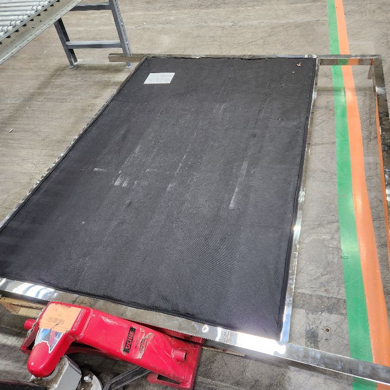 Photo 1 of ***see notes***Meridian Furniture Encore Collection Modern | Contemporary Faux Leather Upholstered, Acrylic and Chrome Canopy Bed, King, White