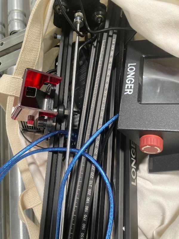 Photo 1 of ***USED, MISSING PARTS SELLING AS INCOMPLETE*** LONGER Laser Engraver Ray5 10W, 60W DIY Laser Cutter and Laser Engraving Machine with 3.5" Touch Screen,0.06mm Laser Spot 10000mm/min, Offline Usage CNC Laser Engravers for Wood Metal Acrylic Glass