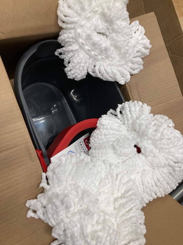 Photo 1 of **NOTE: ONLY THE MAPO STICK IS MISSING, AND WHAT YOU SEE IN THE PHOTOS IS WHAT'S COMING**    O-Cedar Easywring Microfiber Spin Mop & Bucket Floor Cleaning System with 3 Extra Refills