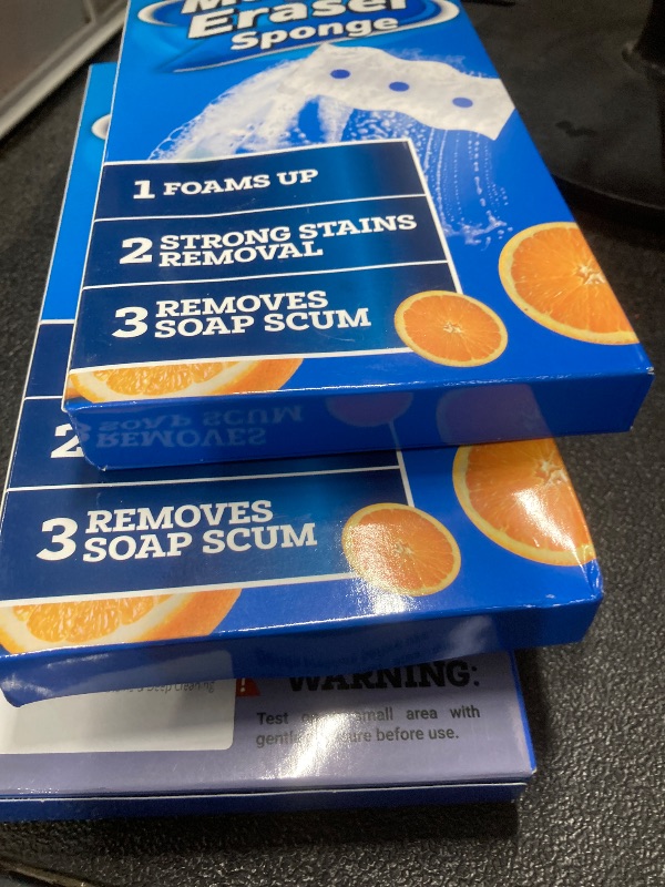 Photo 1 of ++3 PACK MaxSpark Magic Eraser Sponges 4 Pack – Thick Melamine Cleaning Sponges for Walls, Kitchen, Bathroom & Floors – White Magic Sponge Eraser Pads for Heavy Duty Multi-Purpose Cleaning