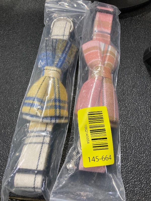 Photo 1 of ++2 PACK++SuperBuddy Dog Collar, Adjustable Dog Collar with Bowtie, Pet Collar for Dog Soft Bowtie Dog Collars for Small Medium Large Pet