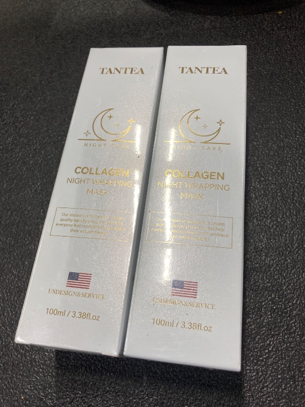 Photo 1 of ++2 PACK++Tantea Collagen Night Wrapping Mask - Hydrating & Firming Overnight Face Mask for Pore Refinement, and Elasticity Boost - Gentle for All Skin Types - 100ml / 3.38fl oz