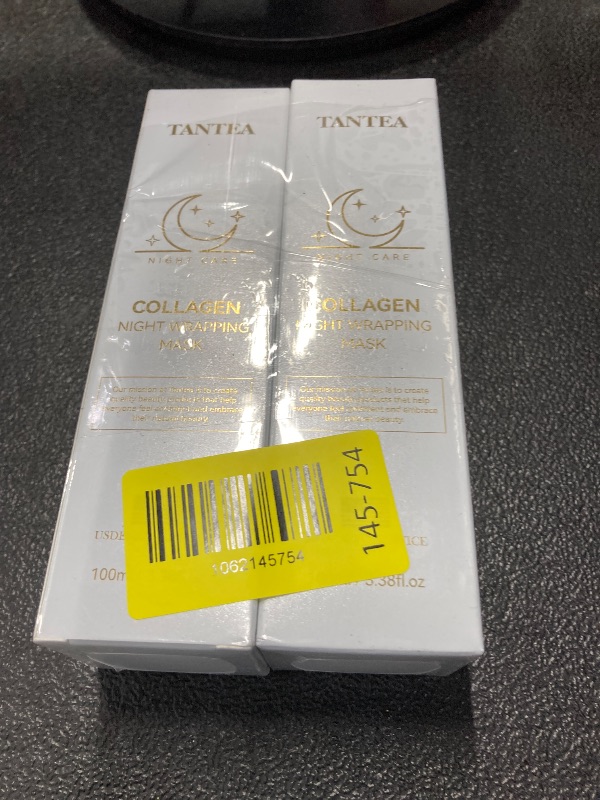 Photo 1 of ++2 PACK++Tantea Collagen Night Wrapping Mask - Hydrating & Firming Overnight Face Mask for Pore Refinement, and Elasticity Boost - Gentle for All Skin Types - 100ml / 3.38fl oz