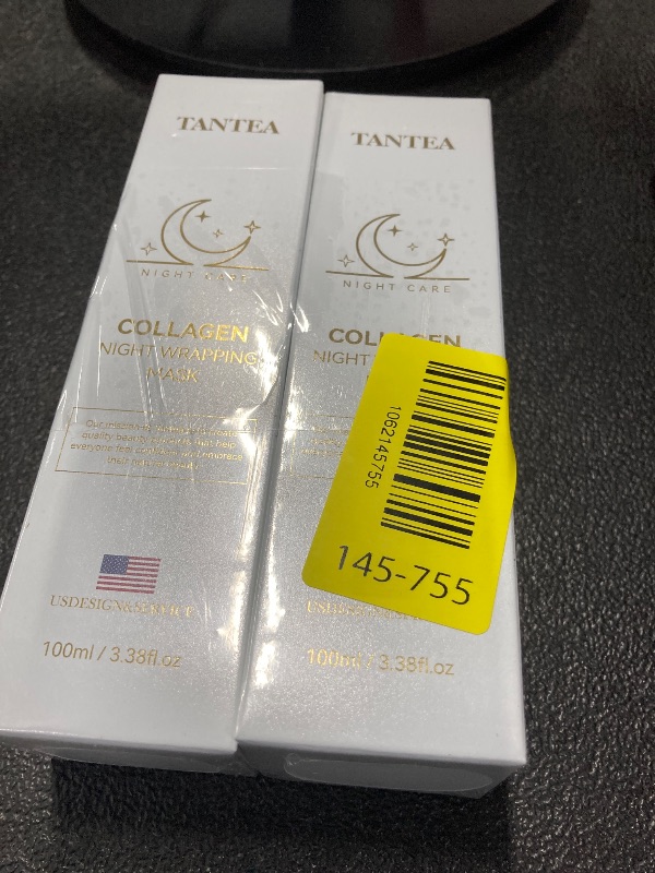 Photo 1 of ++2 PACK++Tantea Collagen Night Wrapping Mask - Hydrating & Firming Overnight Face Mask for Pore Refinement, and Elasticity Boost - Gentle for All Skin Types - 100ml / 3.38fl oz