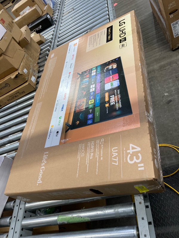 Photo 1 of    IT DOES NOT HAVE A CABLE FOR CONNECTION...
IT DOES NOT HAVE A REMOTE CONTROL.   
LG 43" UA7700 UHD AI 4K Smart TV with 4-Year Coverage