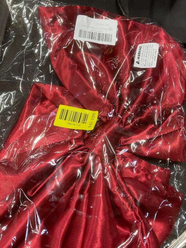 Photo 1 of 16 x 42 Inches Extra Large Christmas Satin Bows Christmas Tree Topper Decorations Xmas Tree Toppers Bows?Bows for Home Wreath Wall Backdrop Birthday Wedding Party Decorations(Deep Red)