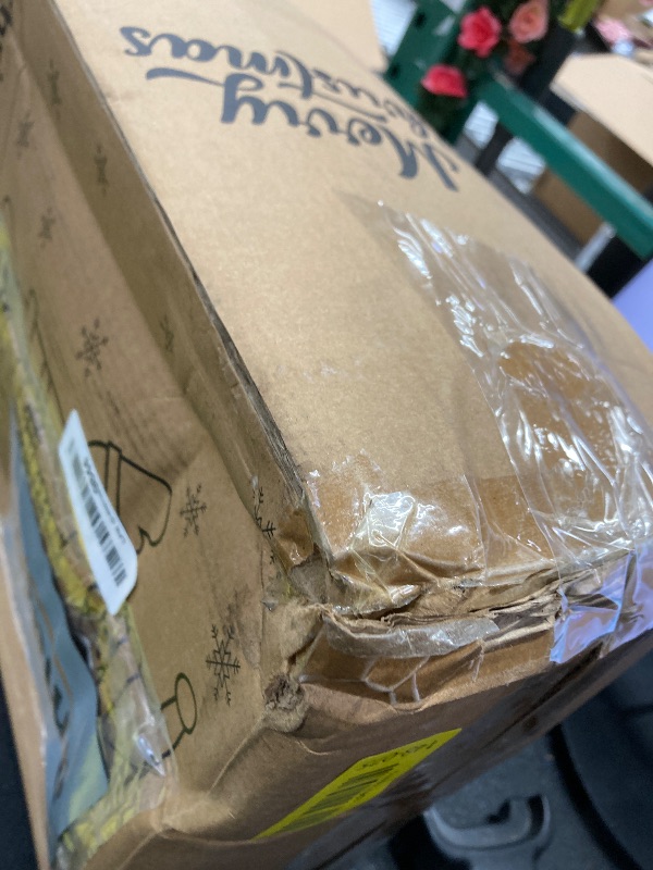 Photo 1 of 12FT Tall Large Christmas Inflatables Outdoor Decorations Gingerbread Man Inflatable Candy Cane, Built-in LEDs Funny Ginger Bread Xmas Blow Up Yard Decoration Winter Holiday Indoor Party Lawn Garden