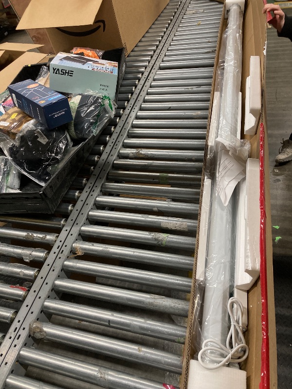 Photo 1 of 100" Motorized Projector Screen, Electric 16:9 Projector Screen with Remote Control, Indoor/Outdoor HD Movie Screen, Wall/Ceiling Mounted, Perfect for Home Office Theater TV, White