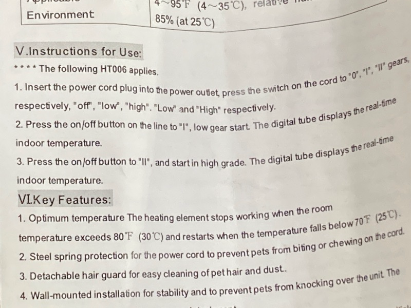 Photo 1 of ***IT IS MADE SO YOU CAN NOT REGULATE TEMP. IT IS MADE TO REACH 80 THEN WHEN IT GOES DOWN TO 70 IT KICKS BACK ON***Dog House Heater With Thermostat,Heated Dog House With 6FT Anti Chew Cord and 2 Heating Mode (300/600W), Safe Pet House Heater for Dogs Chic