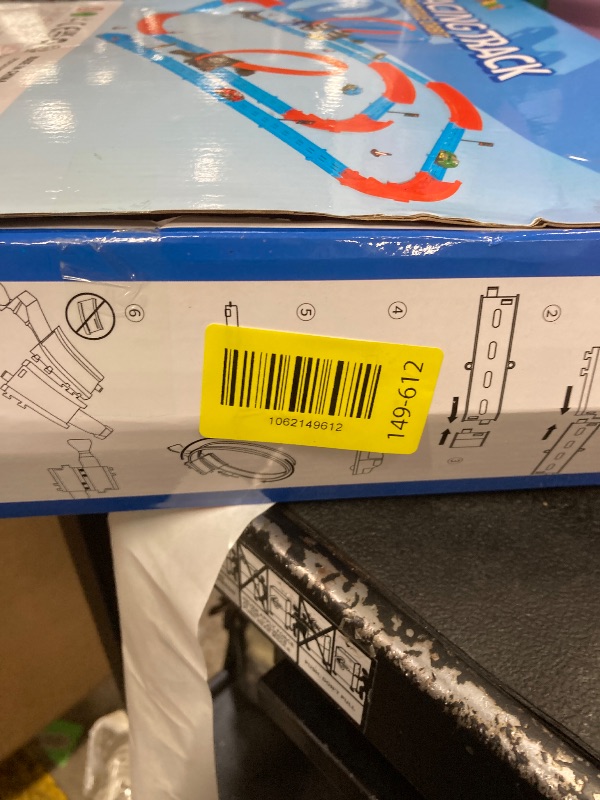 Photo 1 of ?Slot Car Race Track Sets with 360° Thrill Loops & 4 High-Speed Cars, 64 Pcs Large Flexible Racing Track for Kids Ages 3-5 4-8 8-12, Race Car Toys Gift for Boys Girls Birthday Christmas