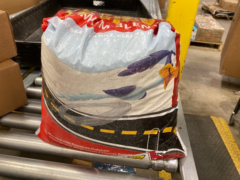 Photo 1 of ***THIS BAG HAS BEEN OPENED**YOU CAN SEE HEIGHT OF PRODUCT IN PICTURES***IF YOU WANT A FULL 50LB BAG, THIS IS NOT NOT NOT FOR YOU***Scotwood Industries 50B-RR Road Runner Premium Ice Melter, 50-Pound***THIS BAG HAS BEEN OPENED**YOU CAN SEE HEIGHT OF PRODU