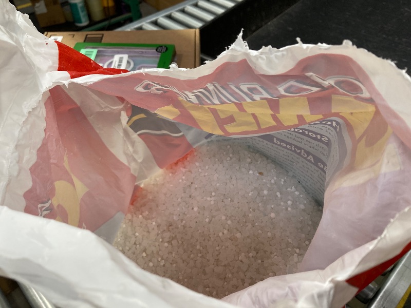 Photo 1 of ***THIS BAG HAS BEEN OPENED**YOU CAN SEE HEIGHT OF PRODUCT IN PICTURES***IF YOU WANT A FULL 50LB BAG, THIS IS NOT NOT NOT FOR YOU***Scotwood Industries 50B-RR Road Runner Premium Ice Melter, 50-Pound***THIS BAG HAS BEEN OPENED**YOU CAN SEE HEIGHT OF PRODU