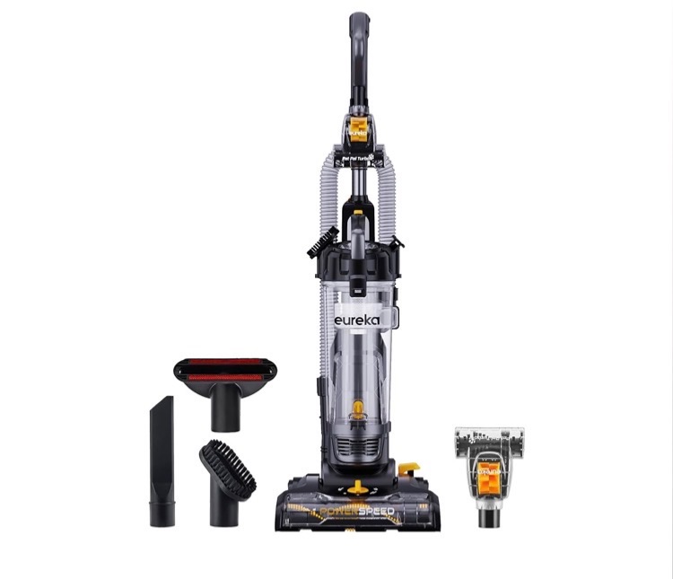 Photo 1 of **DOES NOT WORK PROPERLY**EUREKA PowerSpeed Lightweight Powerful Upright Vacuum Cleaner for Carpet and Hard Floor, Pet Turbo, Black,Yellow