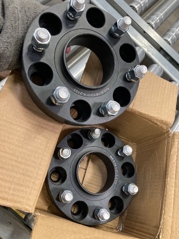 View 3 of ***2 INCLUDED*** 1.5 inch 6x5.5 Wheel Spacers for Chevy Silverado GMC Sierra 1500 Yukon XL Avalanche, Studs 78.1mm Bore Hubcentric Forged Spacer for Tahoe Escalade K1500 Suburban***2 INCLUDED***