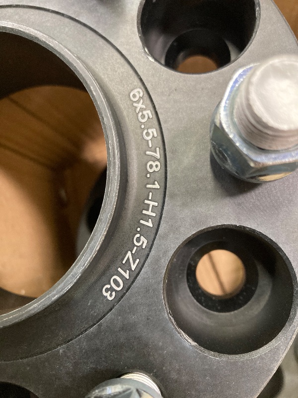 View 1 of ***2 INCLUDED*** 1.5 inch 6x5.5 Wheel Spacers for Chevy Silverado GMC Sierra 1500 Yukon XL Avalanche, Studs 78.1mm Bore Hubcentric Forged Spacer for Tahoe Escalade K1500 Suburban***2 INCLUDED***