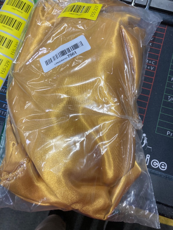 Photo 1 of 10 x 7 Feet Gold Backdrop Curtain for Partie, Background Curtains for Photoshoot, Birthday, Wedding, Halloween, Thanksgiving, Christmas, New Year Party Decoration 5Ft x 7Ft, 2 Panels