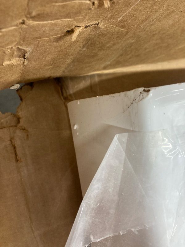 View 7 of ***2 CORNERS ARE CHIPPED***DreamLine SlimLine 34 in. D x 42 in. W x 2 3/4 in. H Center Drain Single Threshold Shower Base in White, DLT-1134420***2 CORNERS ARE CHIPPED***