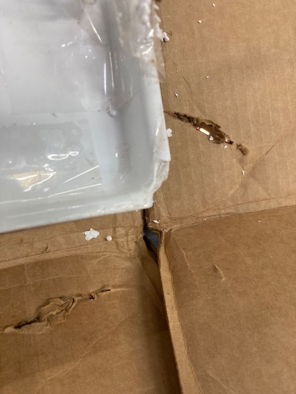 View 5 of ***2 CORNERS ARE CHIPPED***DreamLine SlimLine 34 in. D x 42 in. W x 2 3/4 in. H Center Drain Single Threshold Shower Base in White, DLT-1134420***2 CORNERS ARE CHIPPED***