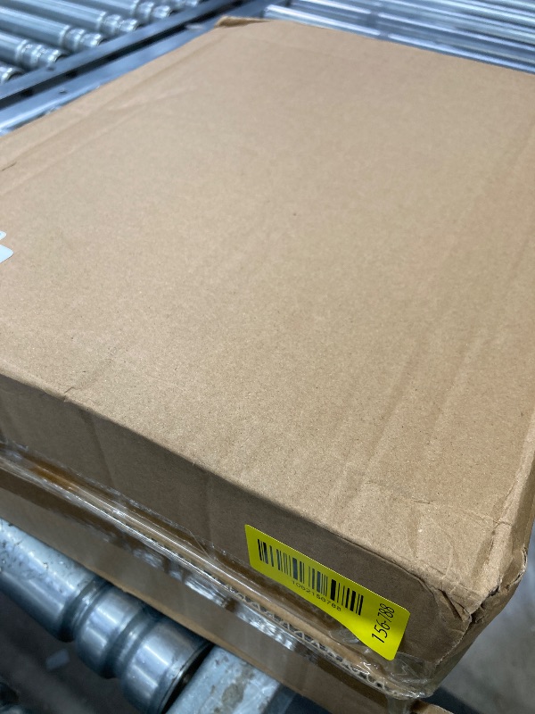 Photo 1 of ***DAMAGED -NON-FUNCTIONAL, ONE PLASTIC HINGE TO LID IS BROKEN*** MOPALL Small Bathroom Trash Cans with Lids, Bathroom Trash Can, Narrow Waterproof Plastic 3.5 Gallon Adsorption Garbage Can, White