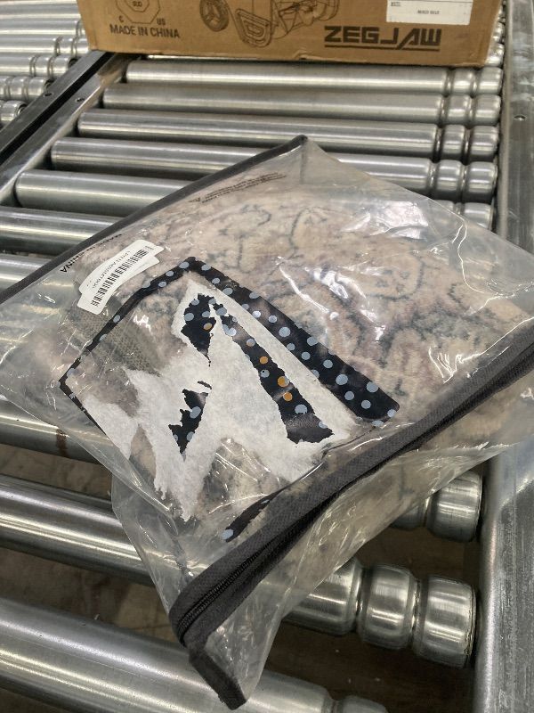 Photo 1 of ***USED*** 2x7 Long Runner Rugs for Entryway, Throw Runners for Kitchen Hallway, Boho Vintage Floral Decor & Non-Slip Low-Pile Washable Stain Resistant Ashen Charcoal Rug  ***USED, DIRT RESIDUE***