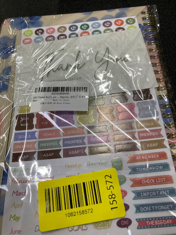 Photo 1 of 2026 Planner, Weekly and Monthly Calendar Planner Book, Jan 2026 - Dec 2026, Planning Agenda for Desk Accessories and School Supplies - A5 (6.3'' x 8.5'')**pack 2}of*