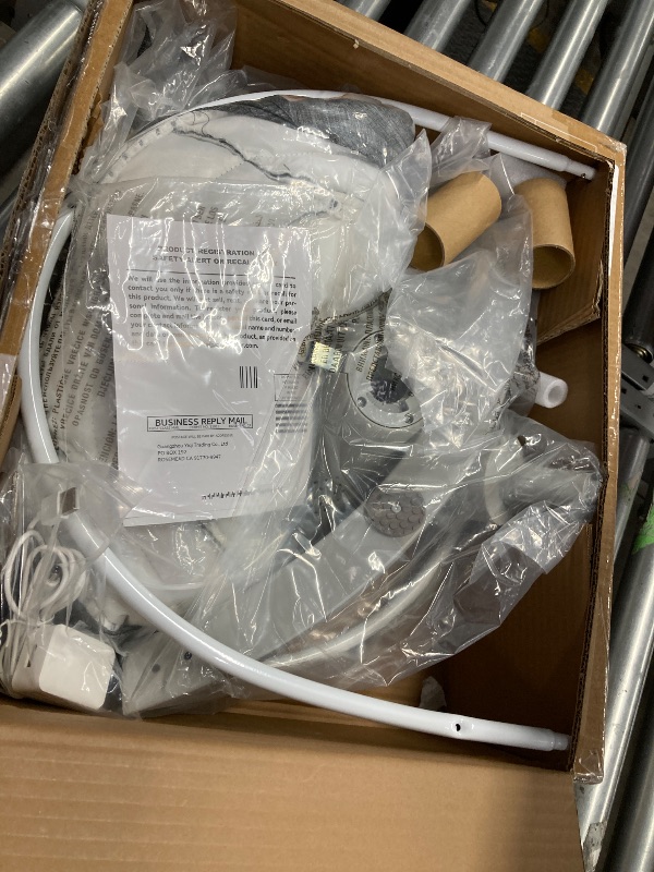 Photo 1 of ***MISSING PIECES***Electric Baby Swing, Caveen Infant Swing Rocker with Remote Control, 5 Sway Speeds, Bluetooth Music, Grey
***MISSING PIECES***