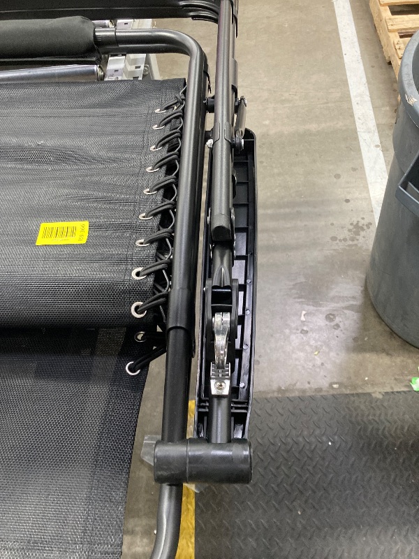 Photo 1 of 1 EDX Zero Gravity Chair Outdoor Lounge Chair?Suitable for Beach Terrace Pool Patio, Black 