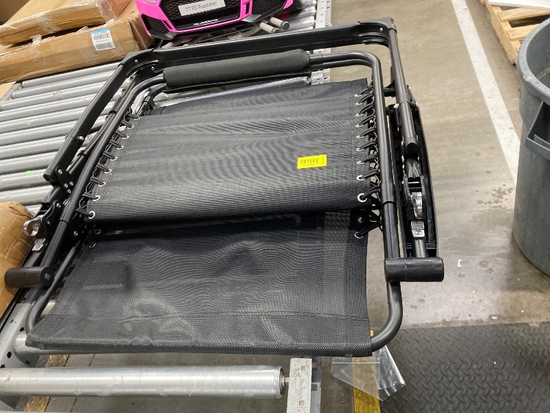 Photo 1 of 1 EDX Zero Gravity Chair Outdoor Lounge Chair?Suitable for Beach Terrace Pool Patio, Black 