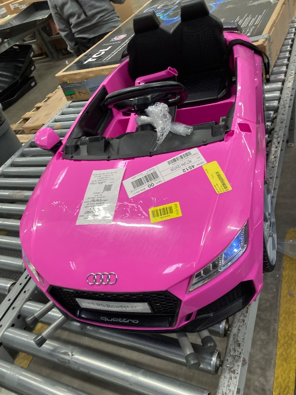 Photo 1 of ***MISSING REMOTE*** Licensed Audi RS e-tron GT 12V Ride On Car Truck for Kids, Electric Car Ride On Vehicle w/Parent Remote Control, Music, Lights, for Toddlers, Pink
Amazon's Choice***MISSING REMOTE***