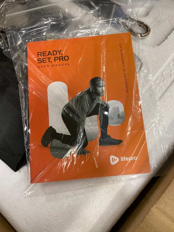 Photo 1 of **PARTS ONLY**LifePro Rumblex 4D Pro Vibration Plate - Whole Body Vibration Platform Exercise Machine - Home Workout Equipment for Weight Loss, Toning & Wellness - Full Bundle of Bands, Straps & Accessories (Blue)