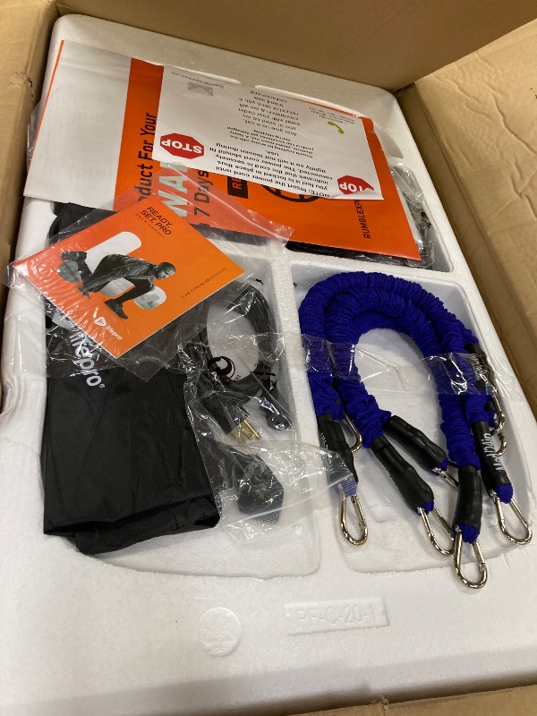 Photo 1 of **PARTS ONLY**LifePro Rumblex 4D Pro Vibration Plate - Whole Body Vibration Platform Exercise Machine - Home Workout Equipment for Weight Loss, Toning & Wellness - Full Bundle of Bands, Straps & Accessories (Blue)