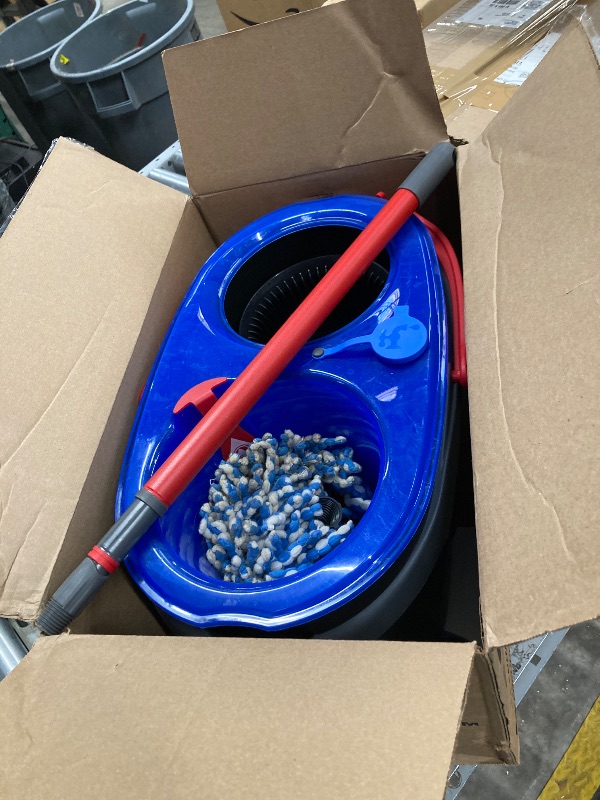 Photo 1 of **BUCKET IS CRACKED/PARTS ONLY**O-Cedar RinseClean Spin Mop & Bucket System | Clean with Water | Removes 99% of Bacteria