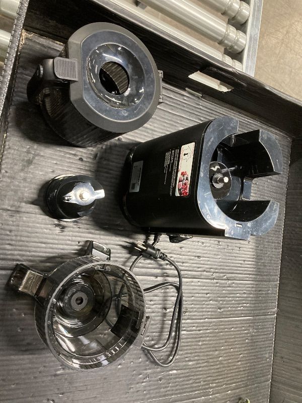 Photo 1 of ***WHAT YOU SEE IS WHAT YOU GET*NO OTHER PARTS OR PIECES***ECOSELF Cold Press Juicer with 3 Filters (For Juice/Sorbet/Nut Milk), Juicer Machines With 6.0" Wide Mouth Hopper, Self Feeding & Hands-Free Design, Juicer for Family Gathering Party, With Pusher*