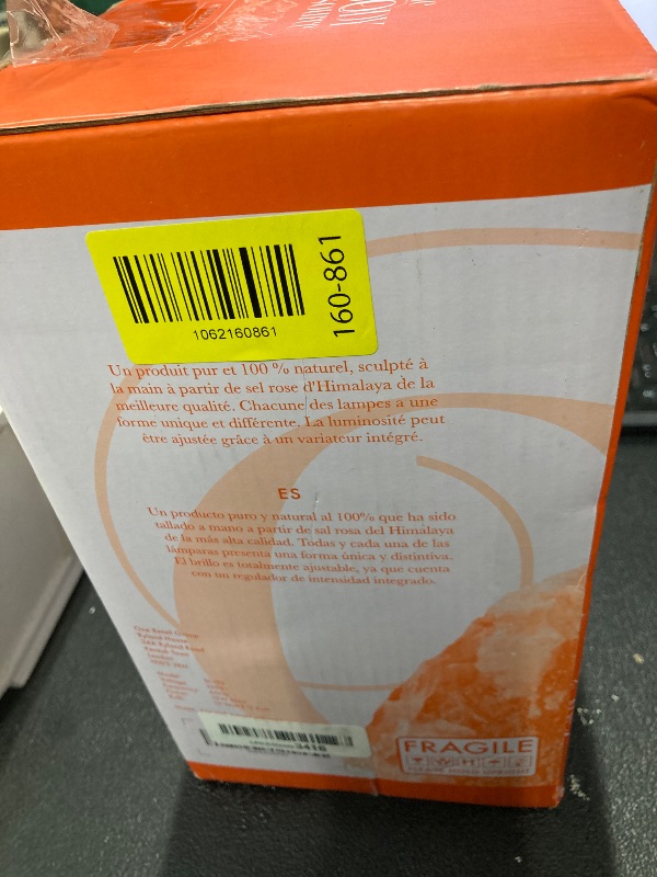 Photo 1 of ***Power switch crushed wont turn on***POWER SWITCH DAMAGED**The Body Source Himalayan Salt Lamp | 8-10 in (7-11 lb) | Natural Salt Rock Lamp with Dimmer Switch & Wooden Base | Night Light & Bulb Replacement