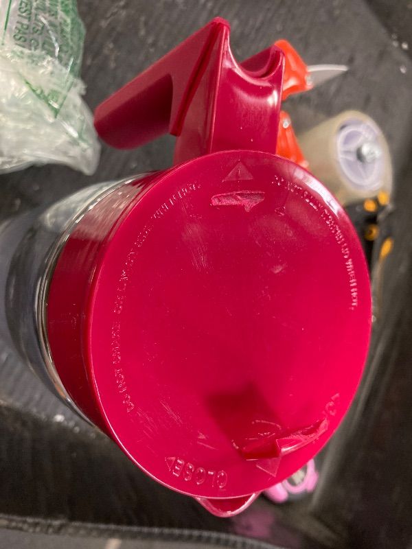 Photo 1 of ***HANDLE ON YOP BROKEN OFF***Takeya Flash Chill Iced Tea Maker - Versatile Tea Brewer for Loose/Bagged Tea - Patented Flash Chill Tech Hot/Cold Use BPA-Free Tritan Dishwasher Safe - Airtight Lid Made in USA - 2 Quart/Raspberry***HANDLE ON YOP BROKEN OFF*