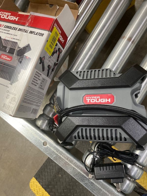 Photo 1 of ***MISSING BATTERY -SELLING AS IS *** Hyper Tough 12-Volt Cordless Digital Inflator with Charger