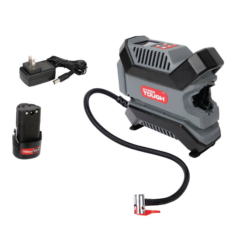 Photo 1 of ***MISSING BATTERY -SELLING AS IS *** Hyper Tough 12-Volt Cordless Digital Inflator with Charger