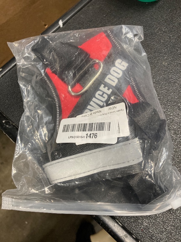 Photo 1 of ***Missing tag and papers*** Service Dog Vest, ID Tag + 50 ADA Information Cards, Service Dog Harness in Sizes X Small to XX Large, Metal Dog Tag has Ruggedized Clip, 2-Sided Service Animal Cards,ESA Accessory Set Small***Missing tag and papers***