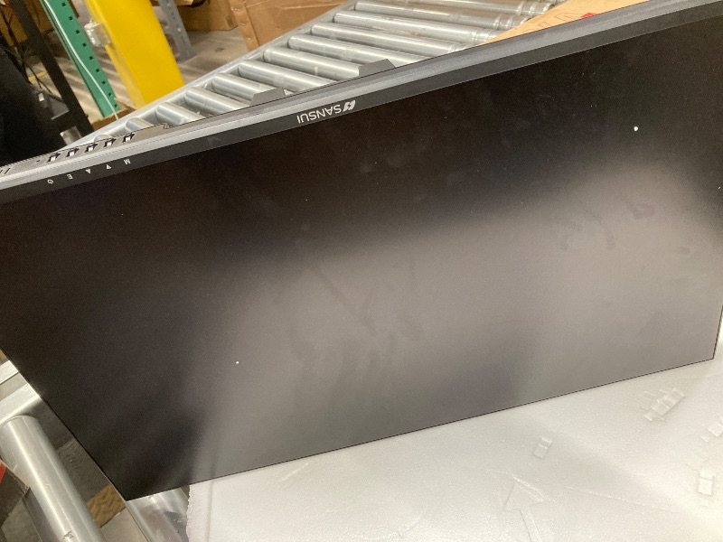 Photo 1 of ***Broken screen**MISSING PIECES****SANSUI Computer Monitor 24 inch Eye Care FHD 1080P Display HDMI,VGA Ports with 178° Viewing Angle/Frame-Less/Tilt/VESA Compatible for Office and Home