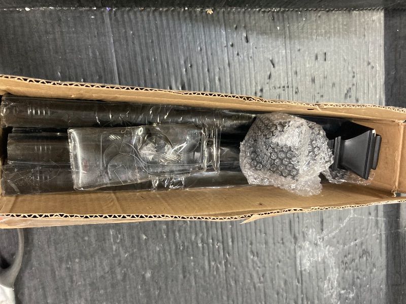 Photo 1 of ***chipped end piece***Curtain Rods for Windows 28-128 inch?2.33-10.67Ft?,1 inch Diameter Heavy Duty Single Rod,Matte Black Curtain Rod with Brackets Adjustable by Splicing for Bedroom,Living Room,Patio Itself 32-128 inchchipped end piece