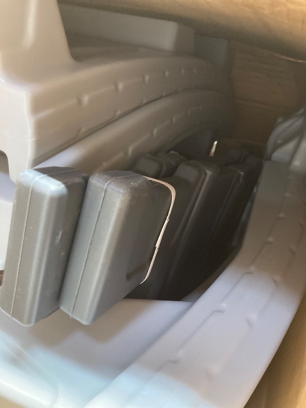 Photo 1 of ***The wheel is messed up, part is missing, damages***Step2 Up & Down Roller Coaster Kids Ride On Toy, Push Car, Indoor/Outdoor Playset, Made of Durable Plastic, Max Weight 50 lbs., for Toddlers 2-5 Years Old, Gray & Blue***The wheel is messed up, part is