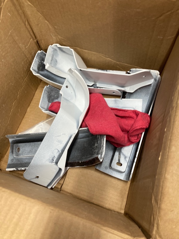 Photo 1 of **PAINTED WHITE AND ONE IS CRACKED**Rough Country Mud Flap Delete for GMC Sierra 1500 2WD/4WD (2019-2026 & Classic) - Front & Rear (Set of 4)