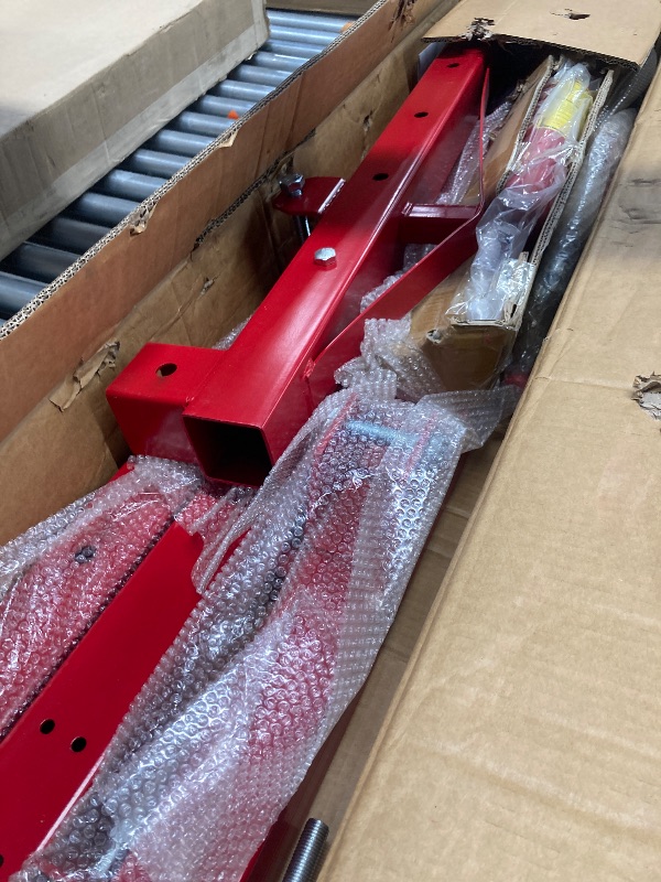 Photo 1 of 
2 Ton Hydraulic Engine Hoist Crane, 4400LBS Folding Heavy-Duty Cherry Picker Engine Hoist with 6 Locking Wheels & 4 Boom Positions for Truck SUV Engines Garage Workshop
