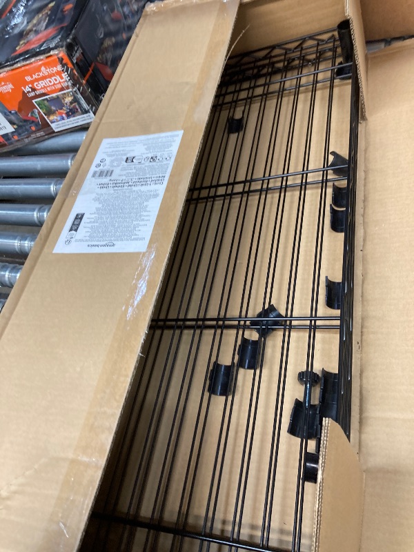 Photo 1 of ***2 SHELVES FOR THIS UNIT IS ALL THAT ARE INCLUDED*NOTHING ELSE***Amazon Basics 5-Shelf Steel Wire Rack Storage, 36" L x 14" W x 72" H, Black***2 SHELVES FOR THIS UNIT IS ALL THAT ARE INCLUDED*NOTHING ELSE***
