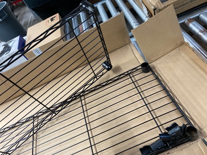 Photo 1 of ***2 SHELVES FOR THIS UNIT IS ALL THAT ARE INCLUDED*NOTHING ELSE***Amazon Basics 5-Shelf Steel Wire Rack Storage, 36" L x 14" W x 72" H, Black***2 SHELVES FOR THIS UNIT IS ALL THAT ARE INCLUDED*NOTHING ELSE***