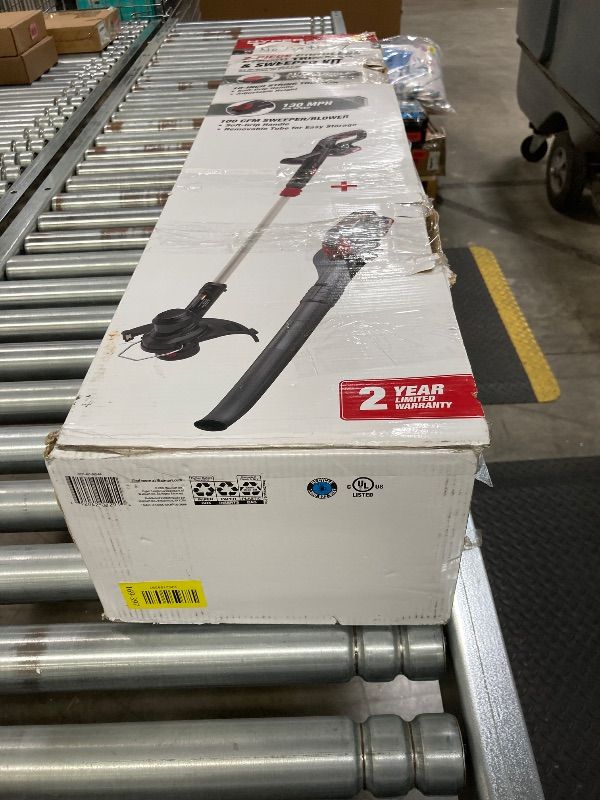 Photo 1 of ***BATTERY MISSING***Hyper Tough 20V Cordless String Trimmer & Sweeper Combo Kit, 10-Inch Trimmer, 130MPH Blower, Battery-Powered, Lightweight, Adjustable Handle, Ergonomic Grip, Fast Charging, Easy Assembly, Lawn Tools***BATTERY MISSING***