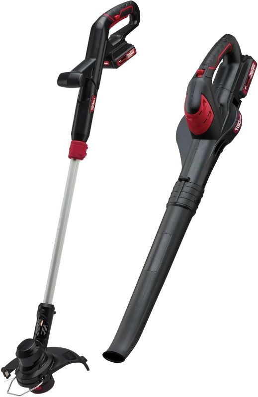 Photo 1 of ***BATTERY MISSING***Hyper Tough 20V Cordless String Trimmer & Sweeper Combo Kit, 10-Inch Trimmer, 130MPH Blower, Battery-Powered, Lightweight, Adjustable Handle, Ergonomic Grip, Fast Charging, Easy Assembly, Lawn Tools***BATTERY MISSING***